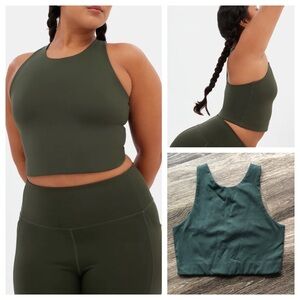 Girlfriend Collective Tank Bra size Large in Green